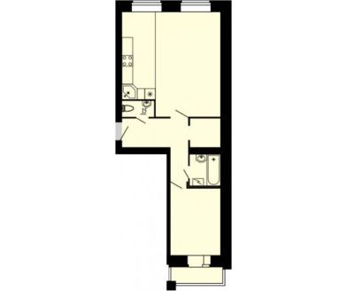 планировка квартиры 56 м2